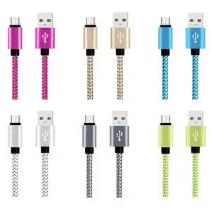 Durable Fabric Braided Micro USB Cable for Gamers and Office Warriors - Perfect Compatibility for Android Devices desk  accessory cable organizer