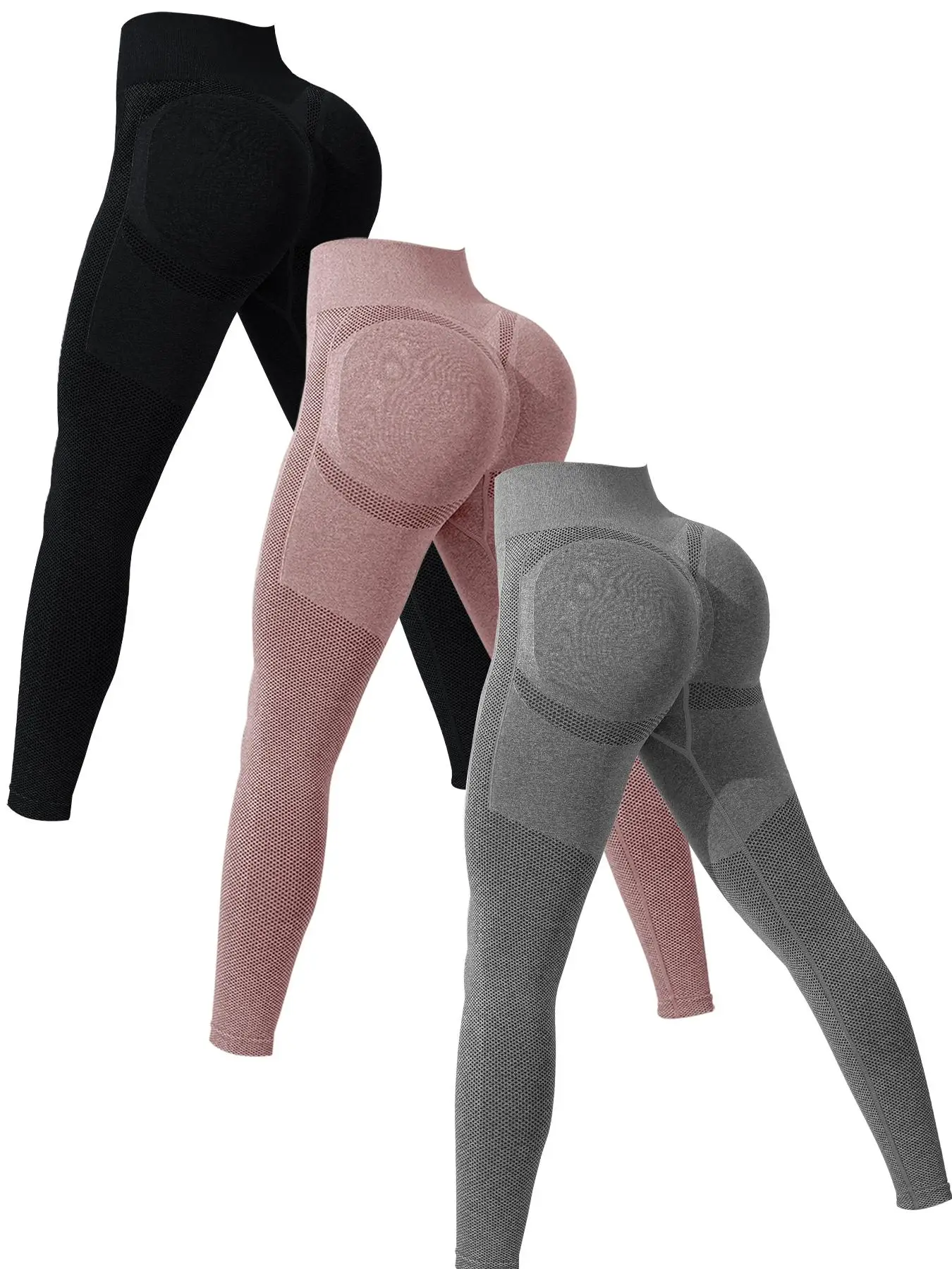 Women's Solid High Waist Sports Leggings, Sporty High Stretch Seamless Skinny Pants, Compression Pants, Ladies Sport Clothing, Plz Order a Size up