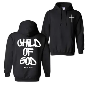 Child Of God Hoodie, Inspirational Faith-Based Clothes, Loose Streetwear Fashion Round, Jesus Hoodie For Men, For Women