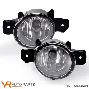 Pair of Clear Fog Lights - Direct Install, OEM Replacement for NISSAN Altima, Sentra, Maxima, Rogue & Infiniti QX60 - Enhances Driving Safety