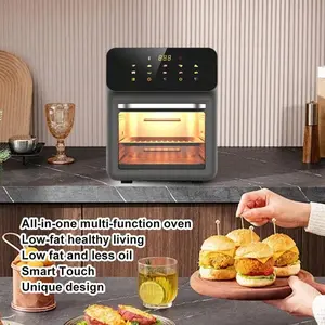13L Air Fryer Large Capacity Visual Intelligent Fully Automatic Household Electric Fryer Multifunctional Oven With LED Digital Touch Screen, 12 Preset Cooking Functions Air Fryer, Baking, Reheating, Insulation, Non Stick And Dishwasher Safety Basket, Stai