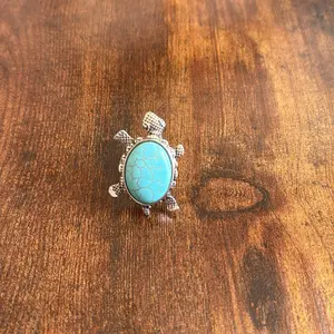Turquoise Sea Turtle Adjustable Ring