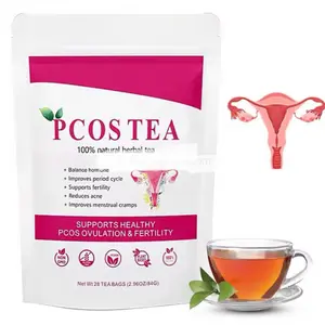 PCOS herbal Tea - Herbal Beverage for Mood Support & Relief of Menopause Symptoms - 10 Tea Bags - Fruit Infused - Natural Relief
