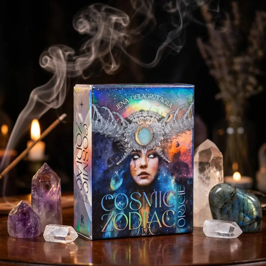 Cosmic Zodiac Oracle & Guidebook - Daily Spiritual Insight – Perfect for guidance, reflection & growth
