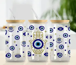 Evil Eye Hand - UVDTF Wrap for cups/hard surfaces sticker.