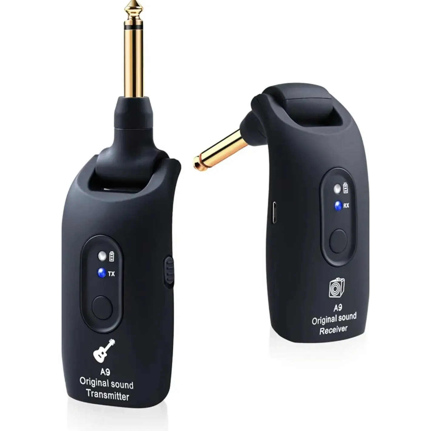🎸 Wireless Guitar System 2.4GHz – 100ft Range + Free Picks & Tin