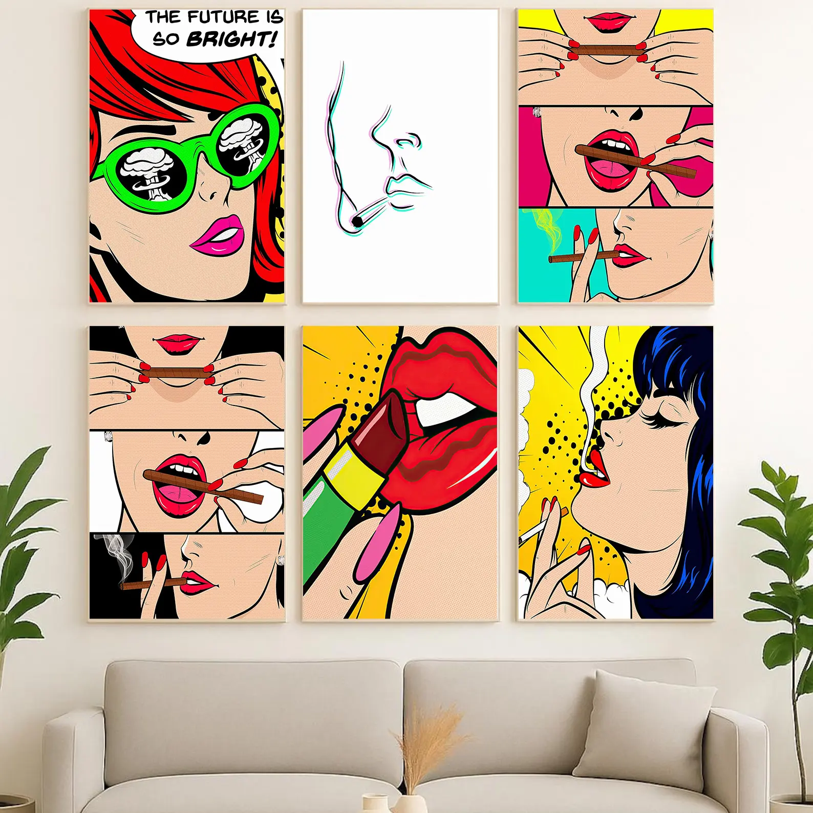 Pop Art and Vintage Poster Print Trendy Andy Warhol Wall Art Dope Posters Cool College Posters Dorm Wall Decor Iconic Design Versatile Use for Various Settings
