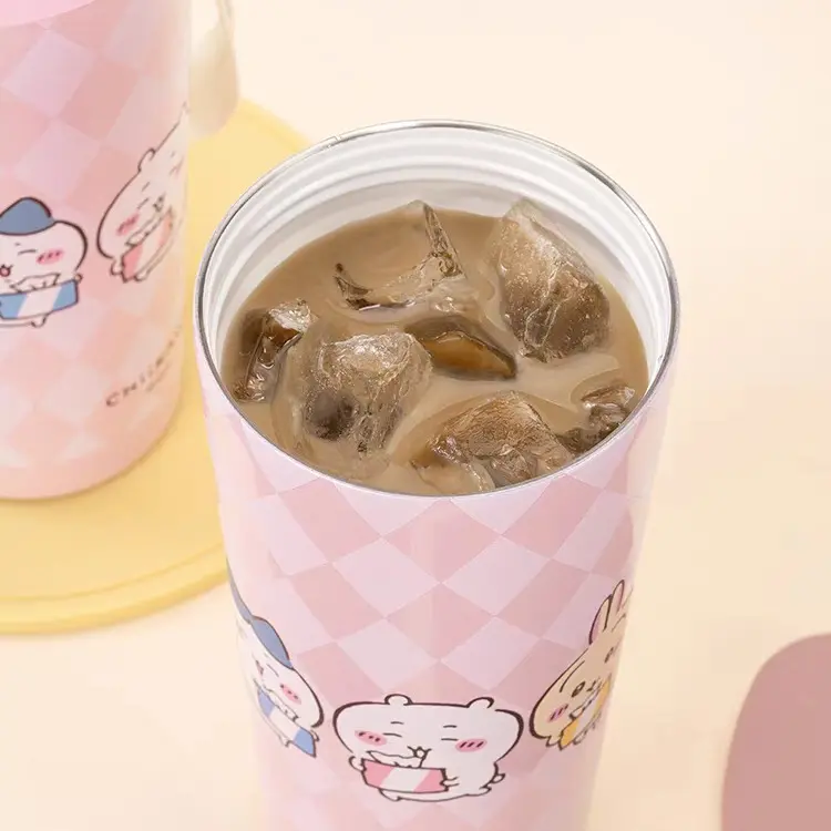 MINISO Chiikawa Dual-Drink Insulated Coffee Mug – 17.6oz (520mL