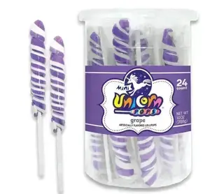 Unicorn Pops Twist Suckers - Lavender: 24-Piece Jar