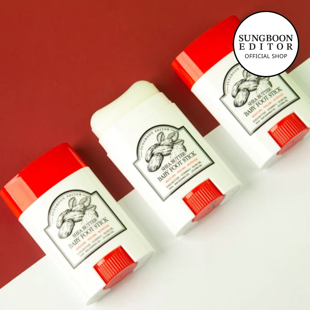 [Sungboon] Shea Butter Baby Foot Stick 20g SET Foot Care Product Nourishing Gentle