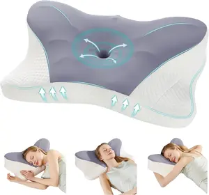 A Pillow Designed for Cervical Spine Protection, Featuring a Sleep Massage Core, Suitable for Home Use, Moisture-Absorbing And Breathable Bedding, And Decorative Pillows for The Living Room And Bedroom,living room bedroom