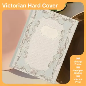Coquette Princesss Floral Frame Hardcover Journal | Antique Victorian Notebook Gift for Anyone