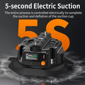Mamen Electric Suction Mount Base (4.5-inch) — specifically designed for cameras and accessories. Utilizing pump-driven vacuum suction technology, it is ideal for action cameras and can be securely mounted on the windshields and windows of cars and boats.