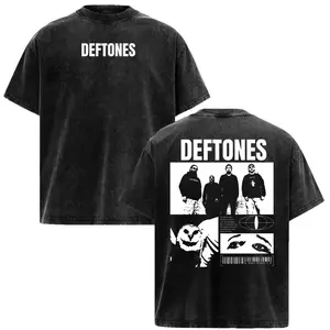 [KM 100%cotton]Deftones Vintage Washed Oversized Graphic Tee Heavyweight Cotton Alternative Metal Band Shirt Double Sided Streetwear UCN cotton tee shirt,invincible shirt,siah t shirt,funny graphic tee,funny shirts men,humor graphic tee humorous tshirt