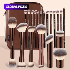Makeup Brush Set with Storage Bag, 20-Piece Professional Makeup Brushes with Soft Bristles, Multifunctional Cosmetic Brush Set for Women & Girls