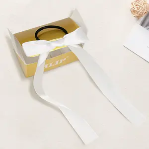 【Please No Separate Purchase】 Mlip Hair Bow Hair Tie for Women, Cute Elastic Ribbon Hair Bow, Ponytail Holder, Daily & Party Styling【Please No Separate Purchase】