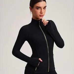 Breathable Quick Dry Women's Yoga Jacket Set Plus Size Running Sportswear Windproof Fitness All Sizes Available