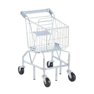 Kaplan Early Learning Shop with Me Grocery Cart - Sturdy Metal Shopping Cart for Toddlers, Pretend Play Buggy, Supermarket Dramatic Play Cart for Kids, Ages 2+