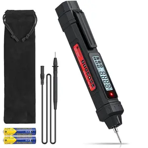 Neoteck 2 in 1 Pen Type Digital Multimeter Voltage Tester 4000 Counts Intelligent TRMS Multimeter Non-Contact Voltmeter for Testing AC/DC Voltage Resistance Continuity Capacitance Diode Live Wire