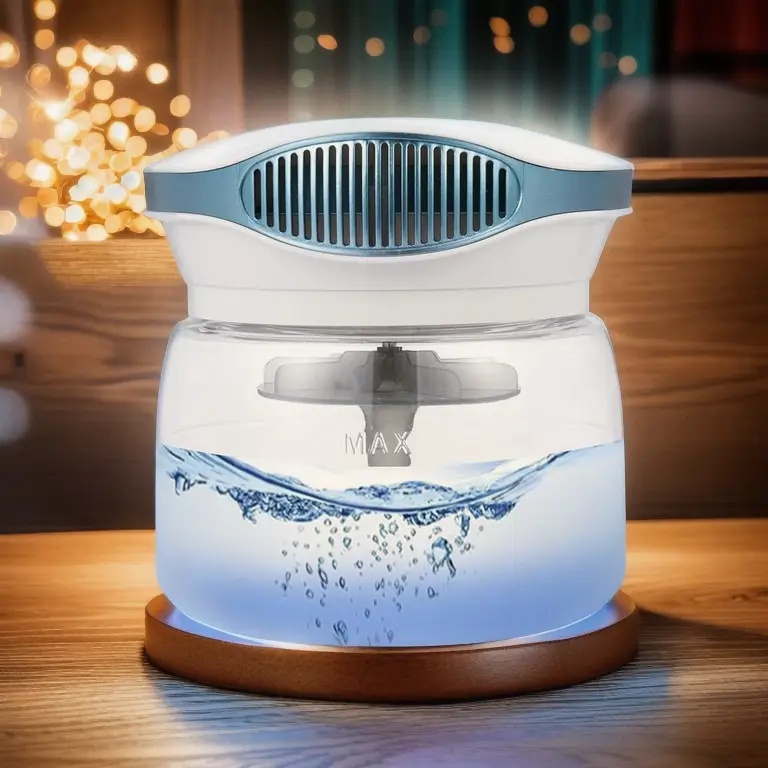 Water Air Purifier for Home, Air Washer Aroma Diffuser, Essential Oils Aroma Fresher with Night Light for Home, Office, Bedroom Humidifier