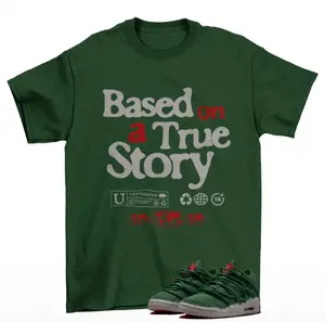 All Cap Sneaker Shirt Green to Match J3 Concrete Rose