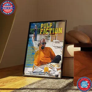 Pulp Fiction Poster| Movie Poster| Vintage Art | Art Poster | Minimalist Wall Art|  | Modern Wall Art