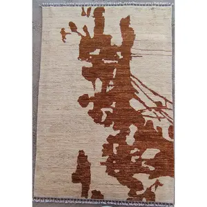 Modern Handwoven Contemporary Wool Rug – 5'5" × 7'10"