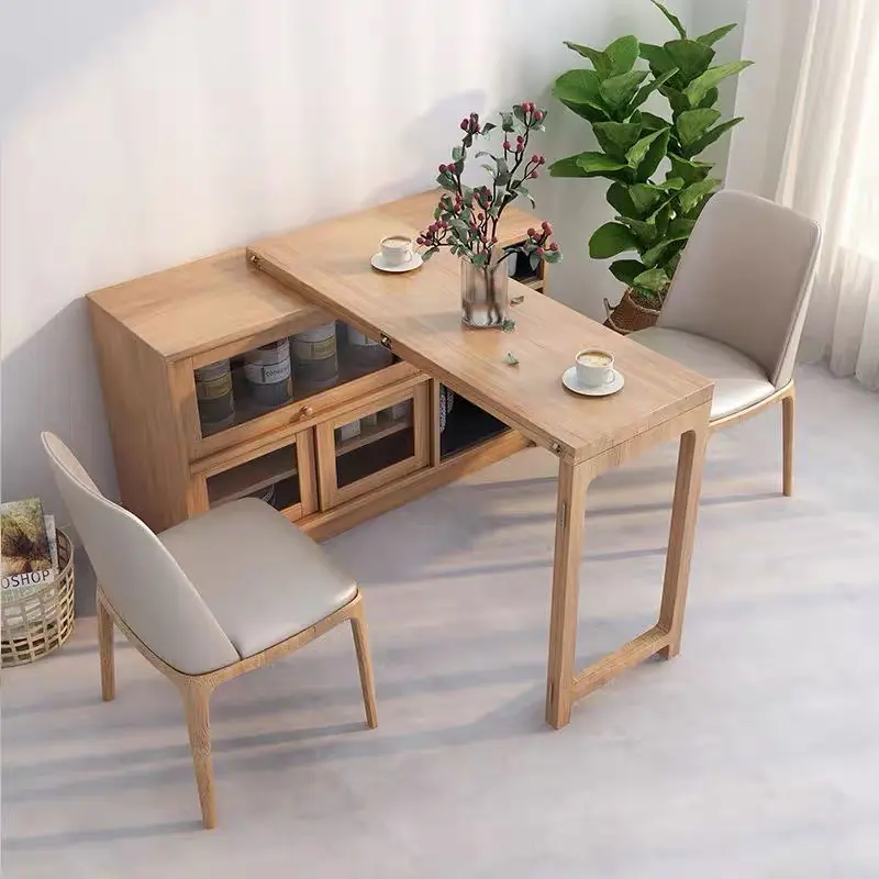 Lyfairs Multi-functional Storable Dining Table&Storage Cabinet