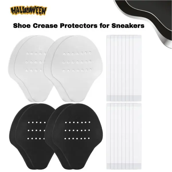 4 Pairs Shoe Crease Protectors for Sneakers, Anti-Wrinkle Toe Guards, Sneaker Crease Preventers, Halloween Gift for Men & Women
