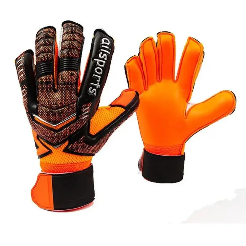 New Design Professional Soccer Goalkeeper Gloves - Latex Finger Protection, Football Accessories for Adults & Children, Soccer Training & Goalkeeper Equipment with Cleaning and Maintenance Guide, Soccer Training Equipment