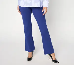 Women with Control Petite 86/14 Full Length Slim Flare Pants