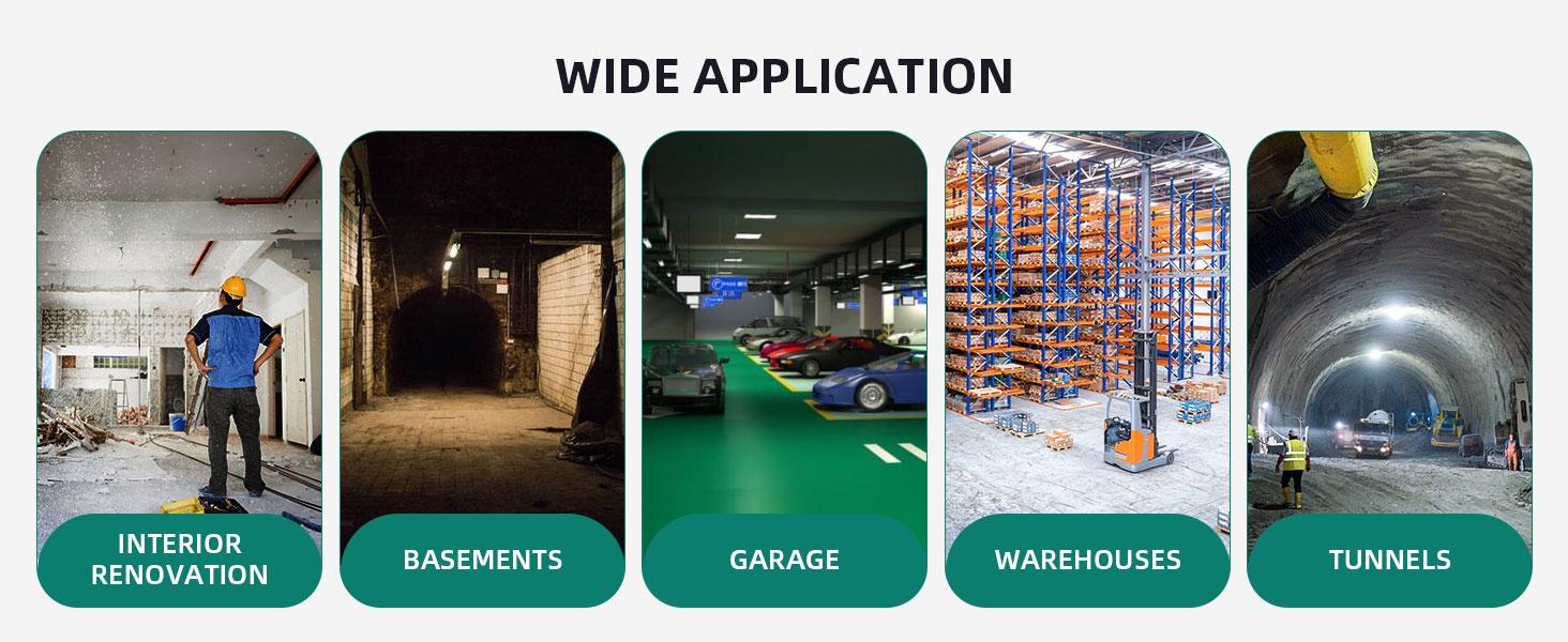 YITAMOTOR Two Speed Exhaust Fan 12 Inch, Utility Blower Extractor Fan with GFCI Plug Automatic Power-off Protection, Portable Ventilation Fan with 16FT /32 FT Ventilator Duct Hose