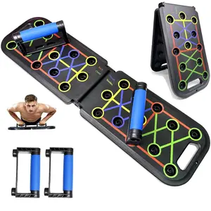 【Upgraded Version】 Push up Board, Push-up Board Training Set,24 Holes Home Push-up Training Board, Chest Muscle Abdominal Muscle Training Equipment for Men & Women, Fitness Enthusiasts, Upper Body Strength, Portable Design, Ab Workout Machine