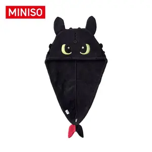 MINISO x How to Train Your Dragon 3D Hair Drying Cap | Cute Toothless Quick-Dry Towel Wrap for Girls & Fans