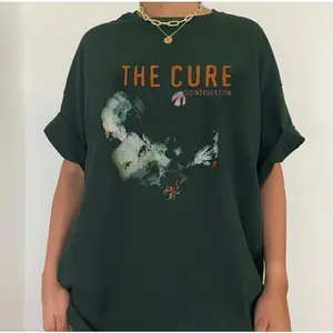 Vintage The Cure tshirt ,The Cure T-Shirt, Rock Band Shirt, Cure Disintegration shirt, Gift for men, women Unisex T shirt Cotton Top