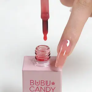 BUBUCANDY Gel Nail Polish 15Ml Blush Pink Magnet Holographic Reflective Non-Toxic Vegan TPO Free Manicure Gift Valentine's Day UV lamp is required Advantage DIY nail art for holiday gifting