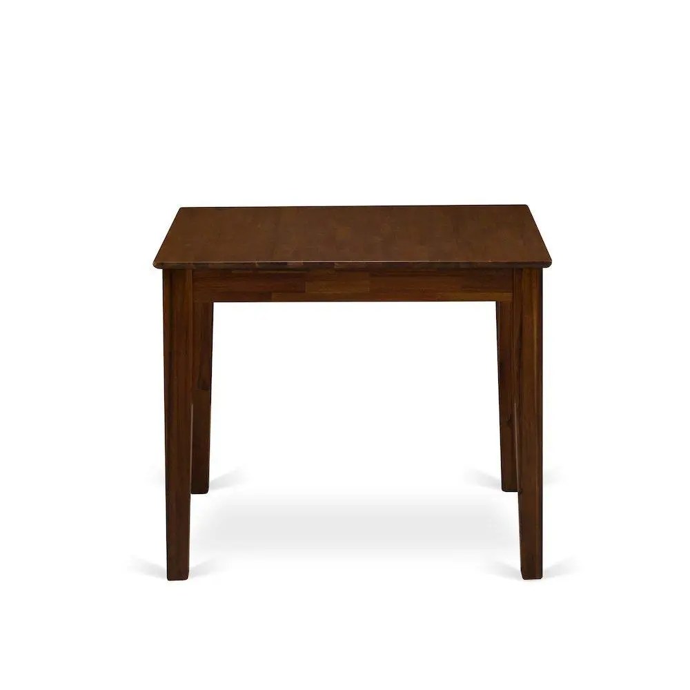 Small Square Wood Kitchen Table, Natural Finish, Dining Nook Furniture