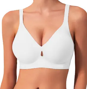 Jelly Wireless  Bras for Women Full Coverage No Underwire Everyday Bras Comfortable Wireless Push Up Bralettes Seamless Tshirts Bras