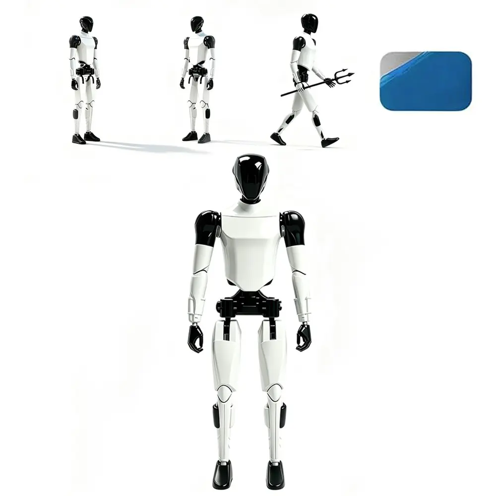 Optimus Articulated Humanoid Robot Action Figure Toy, Collectible Figure, Pre-Assembled T13, 16 Movable Joints, Popcorn Robot Model, Desktop & Car Decoration, Birthday Gift