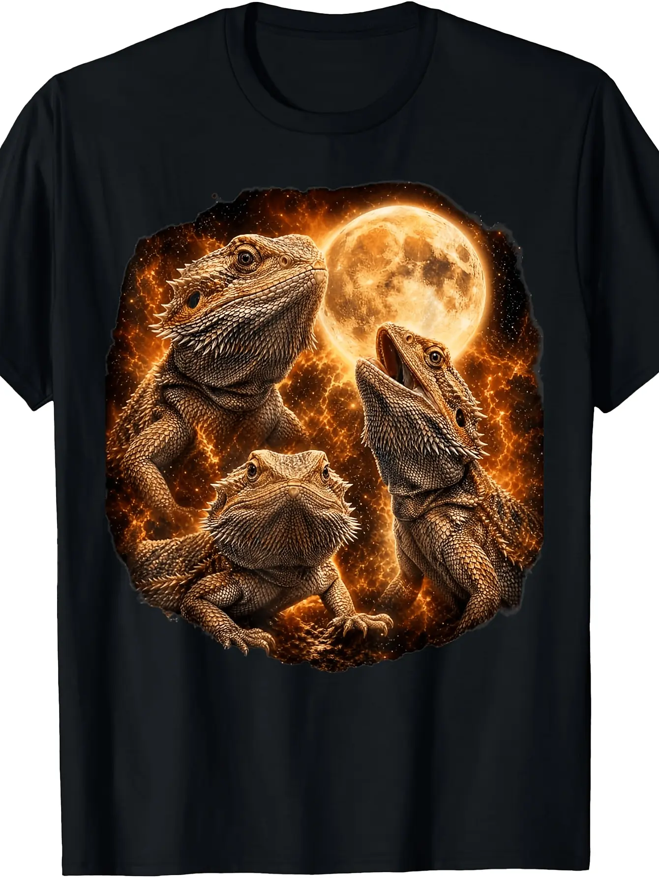Vintage 90s Bearded Dragon Lizard Meme T-Shirt - R unisex soft cotton short sleeve t shirt, vintage graphic casual tee for men women teens, perfect birthday holiday gift for camping travel gym daily street  wear