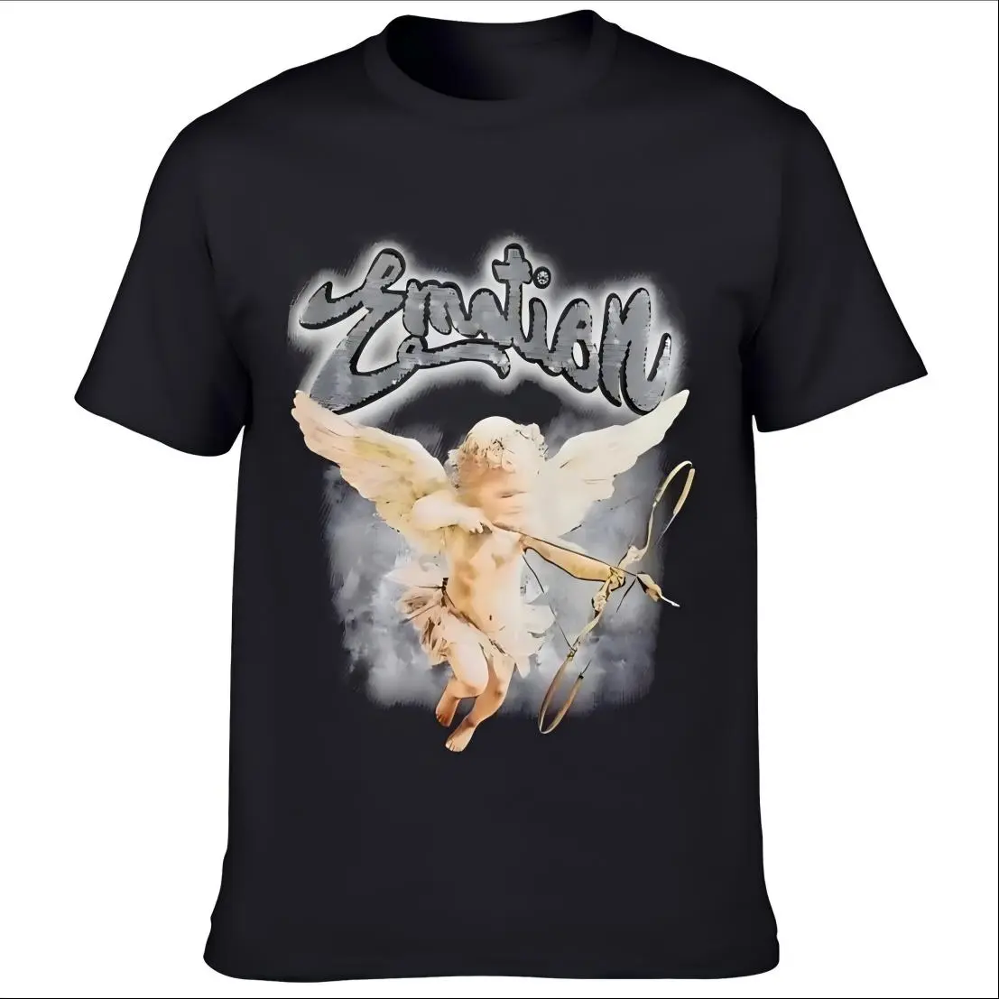 Graphic Tee Breathable / SoftGraphic T-Shirt with Angel Print - Emotion Design Trendy Streetwear for Men & Women Fashion Tee 2025 Novelty Graphic T Shirt funny tshirt Undershirts Tees Casual Streetwear Classic Plain Men's Women CottoSummer 2026 Streetwear