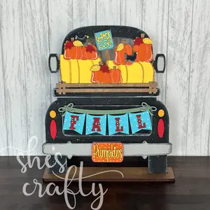 Farmhouse Truck with Interchangeable Holiday Kits, DIY CRAFT KIT, Holiday Kits (sold separately)