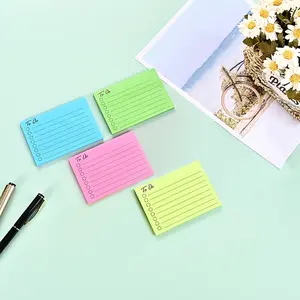 Index Sticky Note, 4 Counts/set Colorful Sticky Note, Index Label, Office Stationery & Supplies for Home School Dormitory