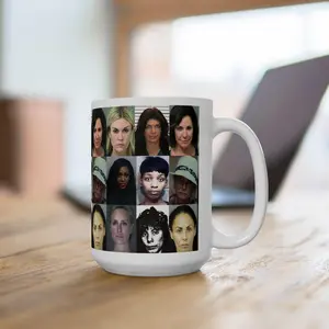 Real Housewives Mugshots Ceramic Mug: Bravo TV Fan Gift (11oz) Real Housewives Ceramic Cup Bravo TV Fan Gift, Reality Show Memorabilia