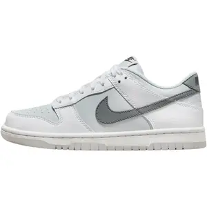 Youth Nike Dunk Low White/Smoke Grey-Pure Platinum (FV0365 100) (GS)
