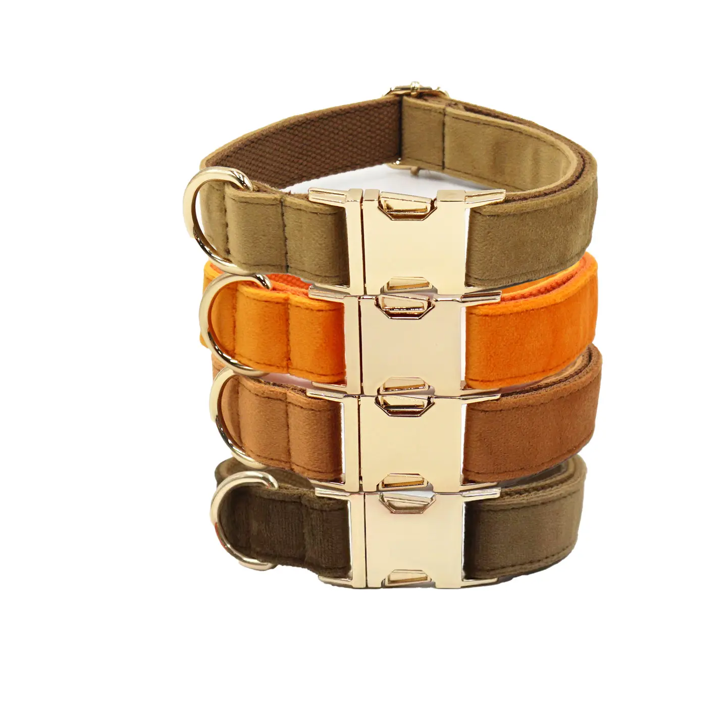 Personalized Bronws Dog Collar 1Pc Custom Engraved Soft Engraved Nameplate Durable ID Durable Nylon Material Easy to Install
