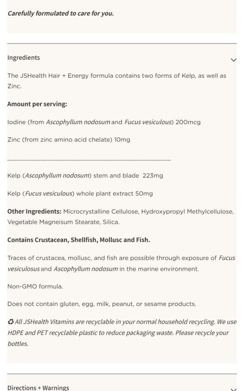 Product Introduction of JSHealth Hair + Energy 2 Months Supply | Hair Vitamins Supplement for Daily Vitality | Advanced Formula 0