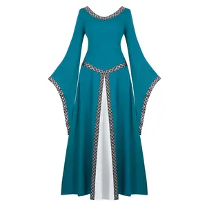 Renaissance Dress for Women Dress Up Fairy Costume Halloween Costumes Medieval Costume Gothic Gown Halloween Gothic Party Outfit 6513-D1