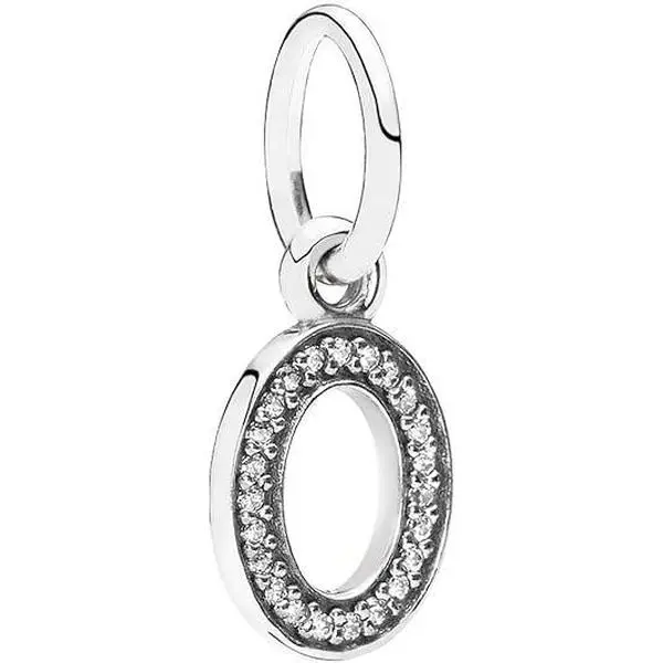 PANDORA Letter O Dangle Charm - Clear CZ - 791327CZ