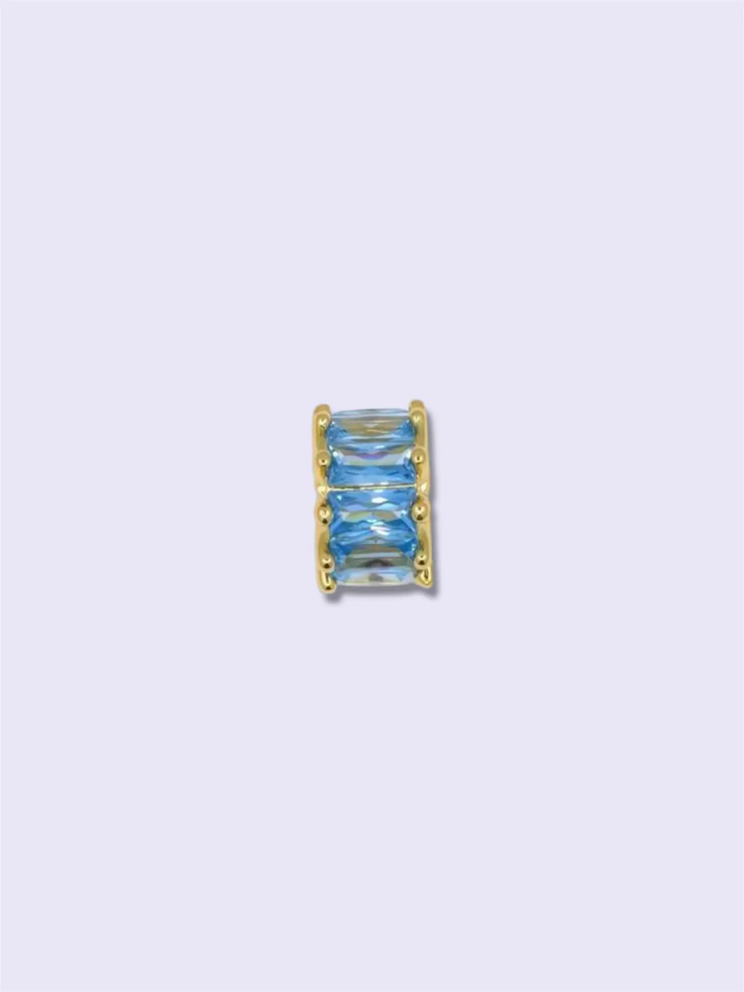 Blue Carrousel Spacer Pendant